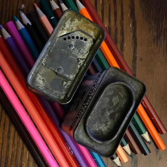 Vintage Spice Tins Lot of 2 Watkins Cream of Tartar Durkee’s Oregano FAIR USED - Picture 4 of 8